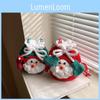 Childrens Santa Claus Handmade Knit Bag With Soft Plush Material For Daily Use
