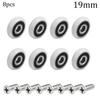 8ks Kolečko na sprchové dveře Sprchové kouty Sprchové kabiny Parní kabiny Kolečka na posuvné dveře 19mm/23mm/25mm