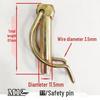 High-Strength Double Coil Safety Latch & Shear Pin for Rotary Tiller