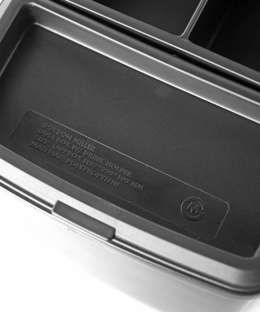 GORDON MILLER Car Dustbin with Drink Coyote 1739745 Holder, Beige,