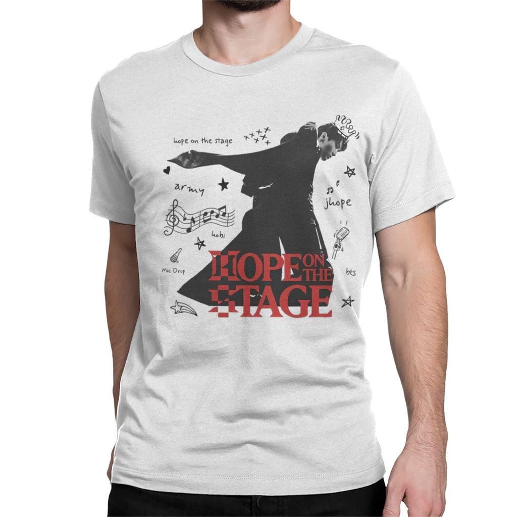 Hope on the Stage Tour T Shirts for Men Women Cotton Vintage T-Shirts Crew Neck Tee Shirt Short Sleeve Clothing 4XL 5XL