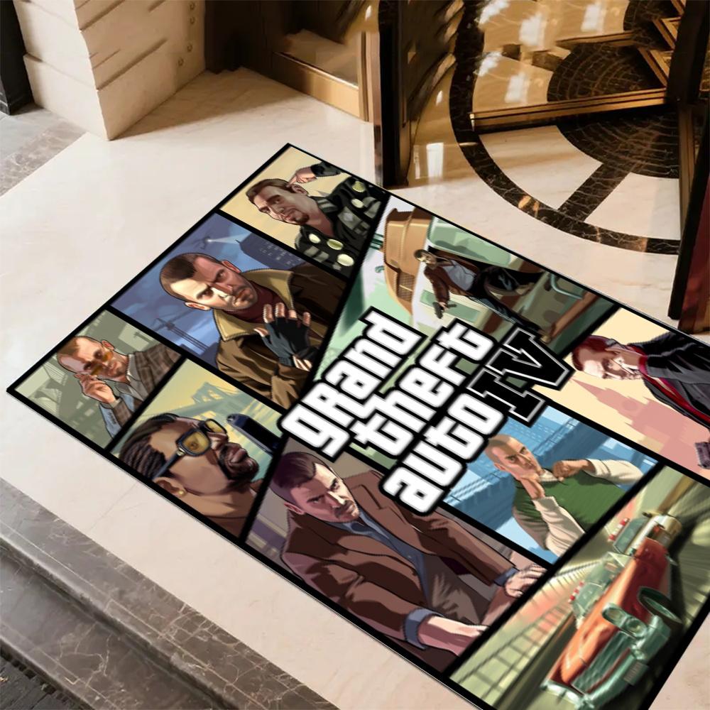 Grand Theft Auto Iv Carpet Suitable For Study Room Decorate Room Game Room Foyer Antislip Rug Decorate Offices