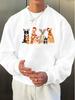 Popular Christmas Fashion Men's Sweatshirt, New Men's Printed, Round Neck Sweatshirt, Comfortable and Breathable, Street Casual, Home, Jogging