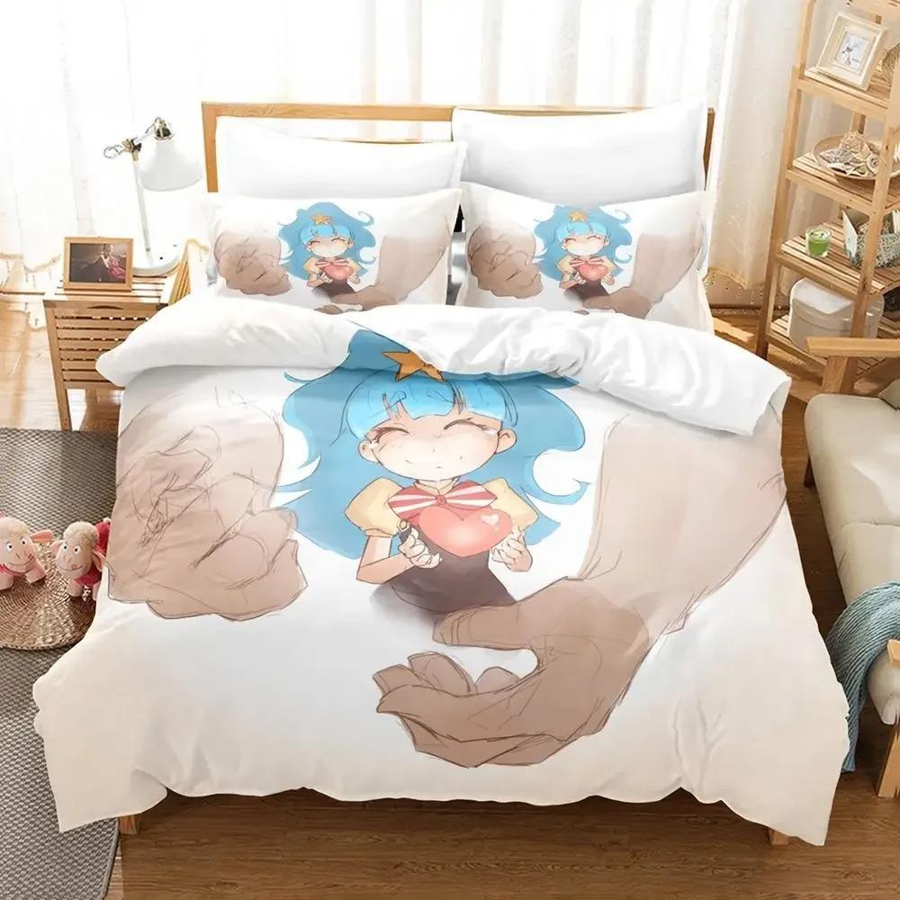Anime Zombie Land Saga Bedding Set,Duvet Cover Comforter Bed Set Quilt Cover Pillowcase,King Queen Twin Size Boys Girls Adultse