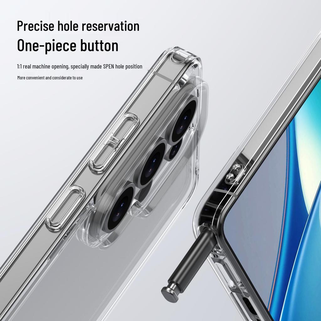 Compatible Samsung S26 Ultra Transparent Protective Phone Case - Thickened Anti-Drop S26 Plus Cover