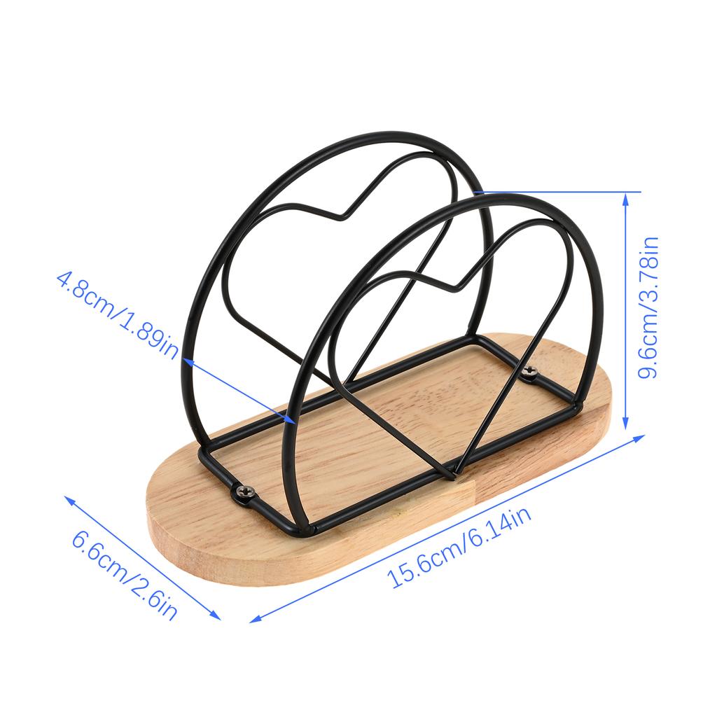 1X Napkin Holder Black/Gold/white Napkin Dispenser Metal Serviette Holder Dining Table Decoration Kitchen Dining Bar Picnic Tool