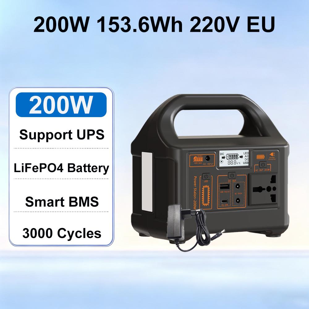 Gaiaray 100W 200W 500W Portable Power Station 220V Solar Generator LiFePO4 Battery Emergency Power Station for Camping Travel RV