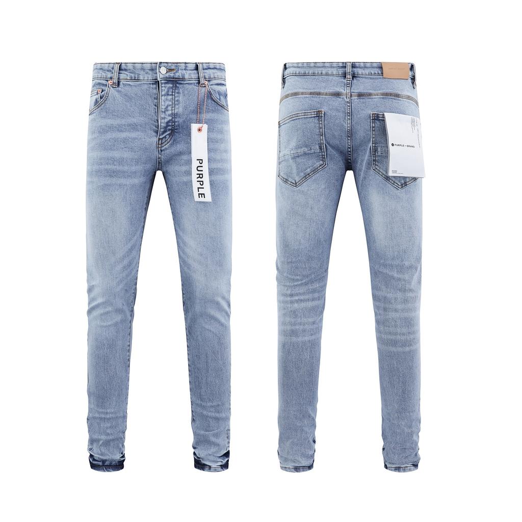 ZYLLO Retro Streetwear Men's Jeans New Trendy Low Rise Skinny Denim Pants Slim-Fit Trousers