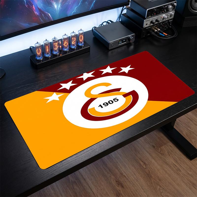 Tappetino per Mouse con Motivo a Tema Galatasaray FC, Tappetino da Scrivania XXL per Gaming con Logo Calcistico, Tappetino Antiscivolo per Mouse del Computer