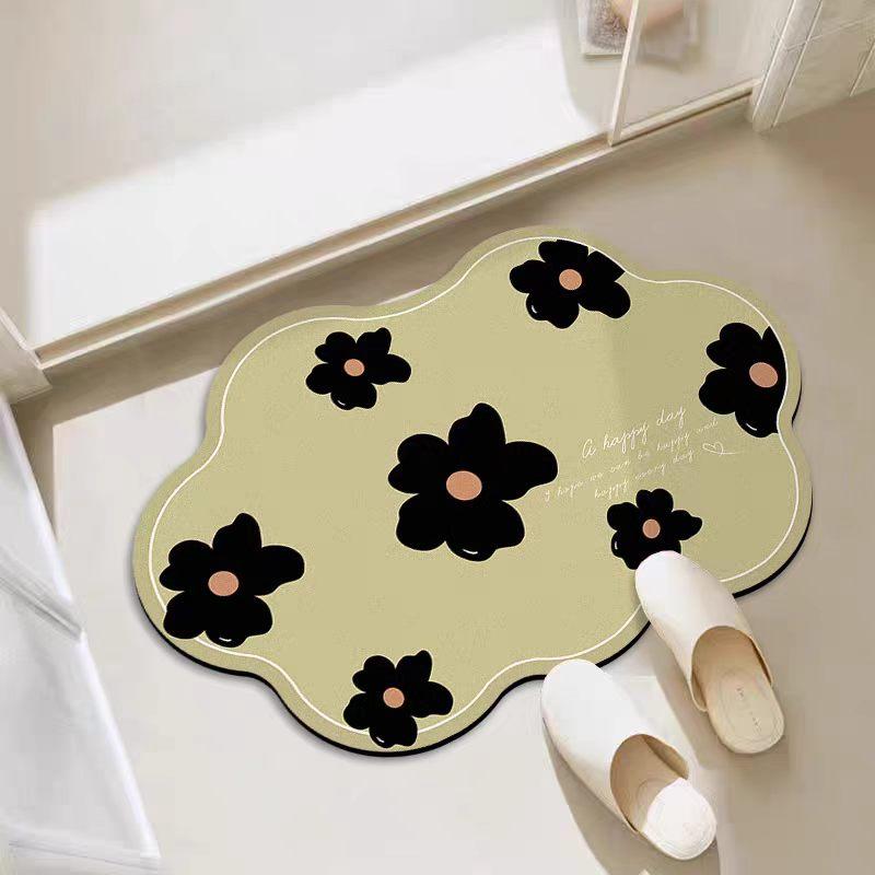 Badezimmer saugfähige Diatomeenerde Toiletten-Türvorleger Toiletten-Bodenmatte Toiletten-Teppich