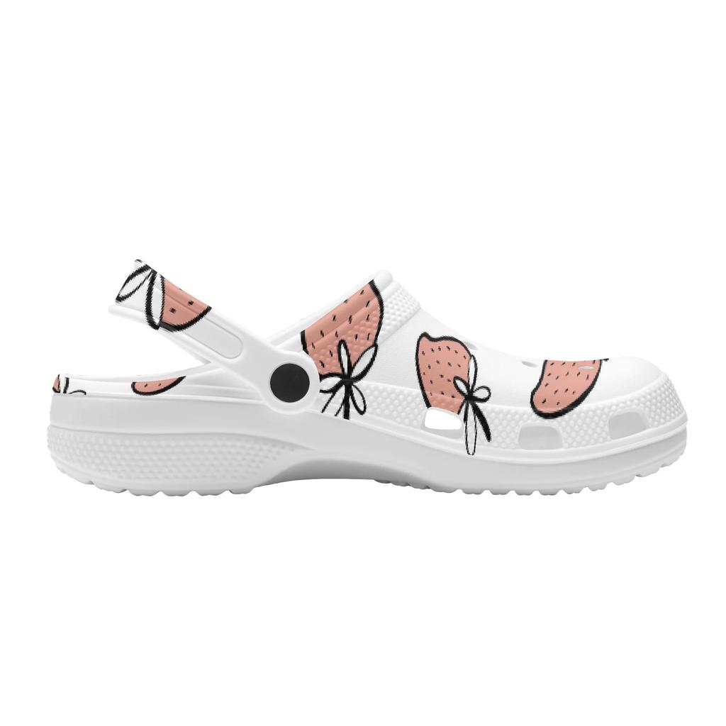 Fun Printed EVA Travel Clogs Unisex Easy Clean Breathable Travel Use Slip On Beach Garden Daily Walking Casual Slippers Beach Wear