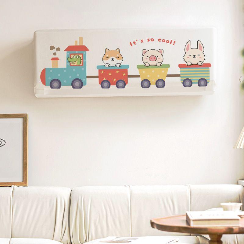 

2023 New Arrival All-Covered Dust Cover Hanging Air-Conditioner Cover Sets of New Gree Fabric Hanging Machine Neutral Air Conditioner Cover Small train 2p 86*23*30cm (ten years warranty)