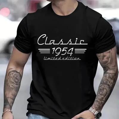 T Shirt for 70th Birthday Auto Owner Classic 1954 Car Lover Shirt Born In 1954 Tshirt 70th Retro Vintage Turning 70 Mechanic Tee