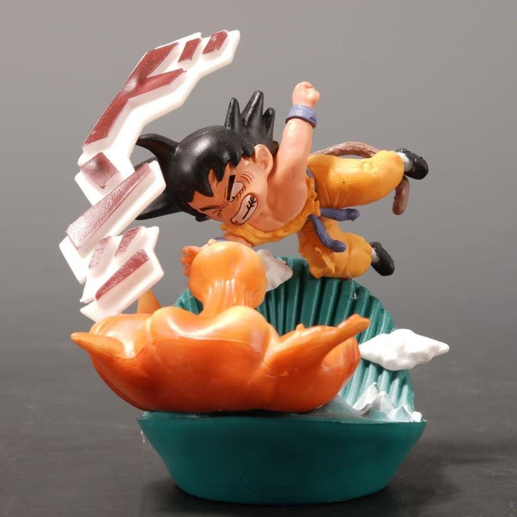 Anime Dragon Ball Goku Giving Milk Goku Klin Vegeta Frieza Pvc Model Statue Collection Decoration Playthings Present