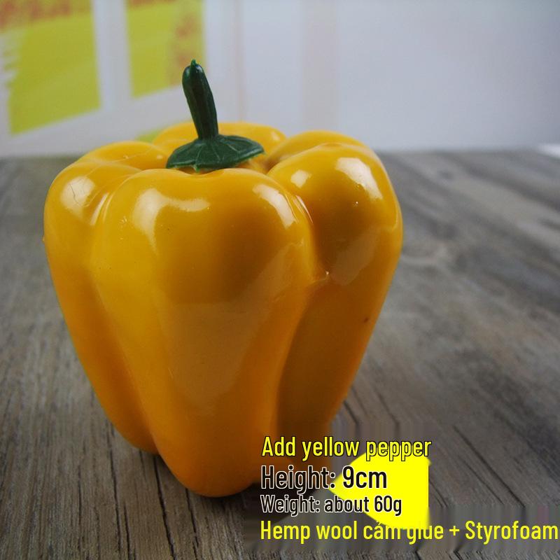 Simulated Chili Bell Pepper Fake Fruit Toy Model for Display