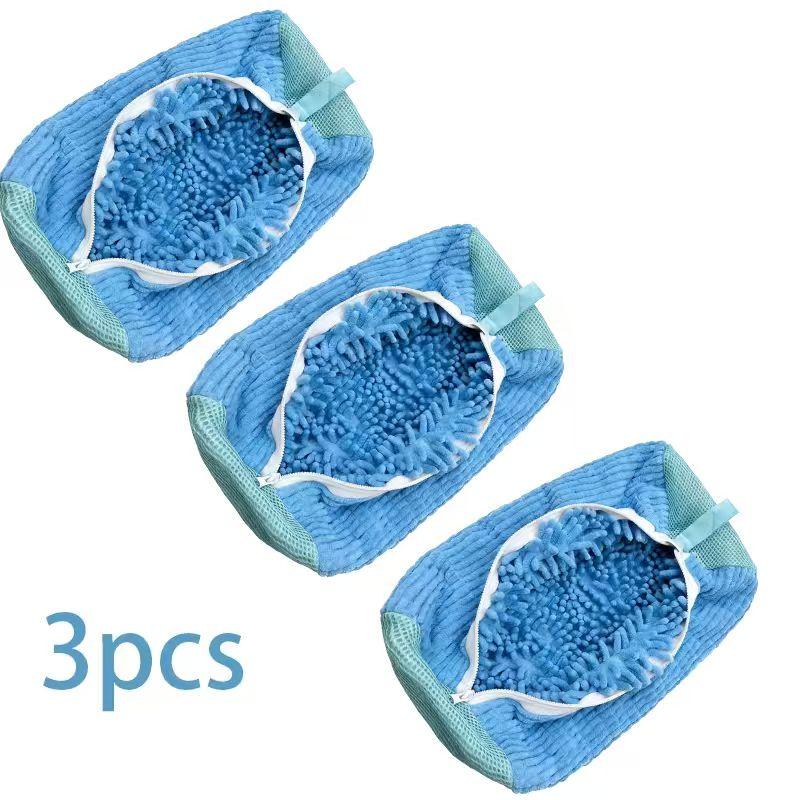 Reusable Shoe Wash Bag Machine Washable Cleaning Bag With Self-locking Zipper for All Shoes Size and Type,for Washer and Dryer