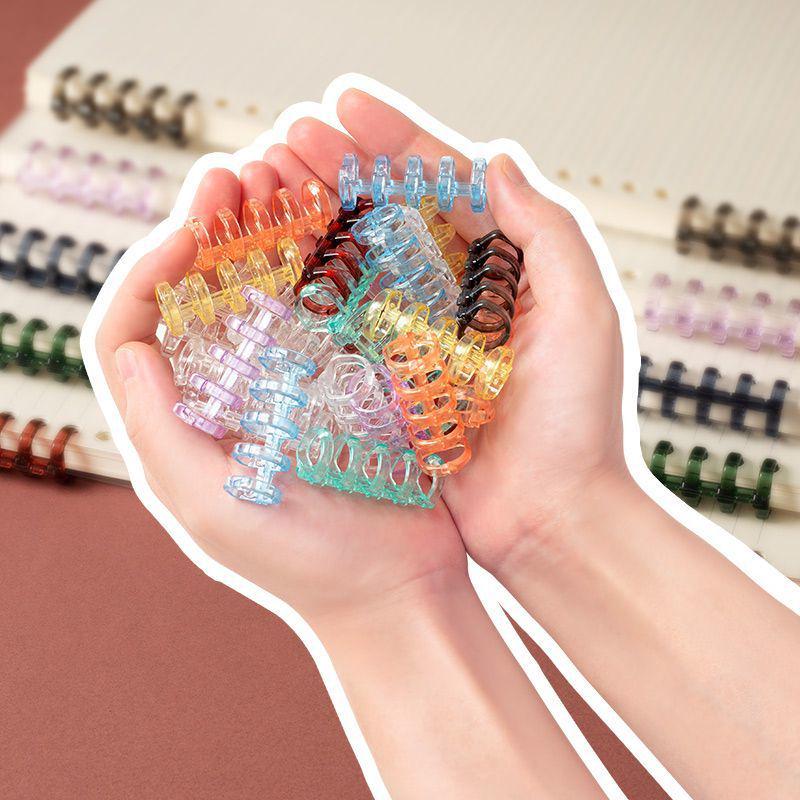 5-Hole Loose Leaf Binder Rings - DIY Punching Paper Storage Clips