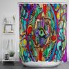 New Modern Style Psychedelic Series Shower Curtain Polyester Waterproof Mildew Proof Abstract Eyes Bathroom Curtain With Hooks