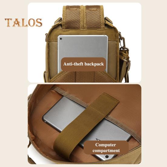 Fishing Backpack Large Capacity Waterproof Oxford Cloth Multi-pockets Outdoor Travel Camping Hiking Hunting Fishing Gear Accessories Storage Bag