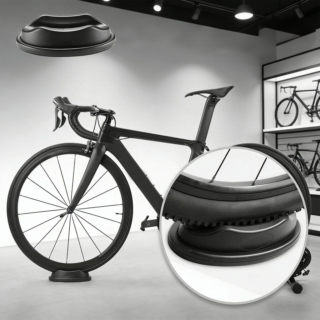 Bike Trainer Front Wheel Block Plastic Edges Enhance Stability Bike Stabilize Stand for Indoor Cycling Exercise