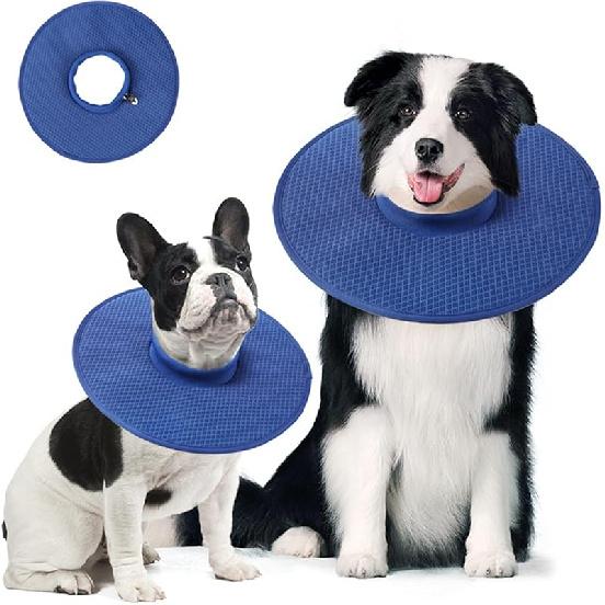 

Dog Cone After Surgery, Breathable Dog Anti Licking Collar for Small Medium Large Dog, Mesh Dog Recovery Collar for Pets Cat in Summer, Heat Medium