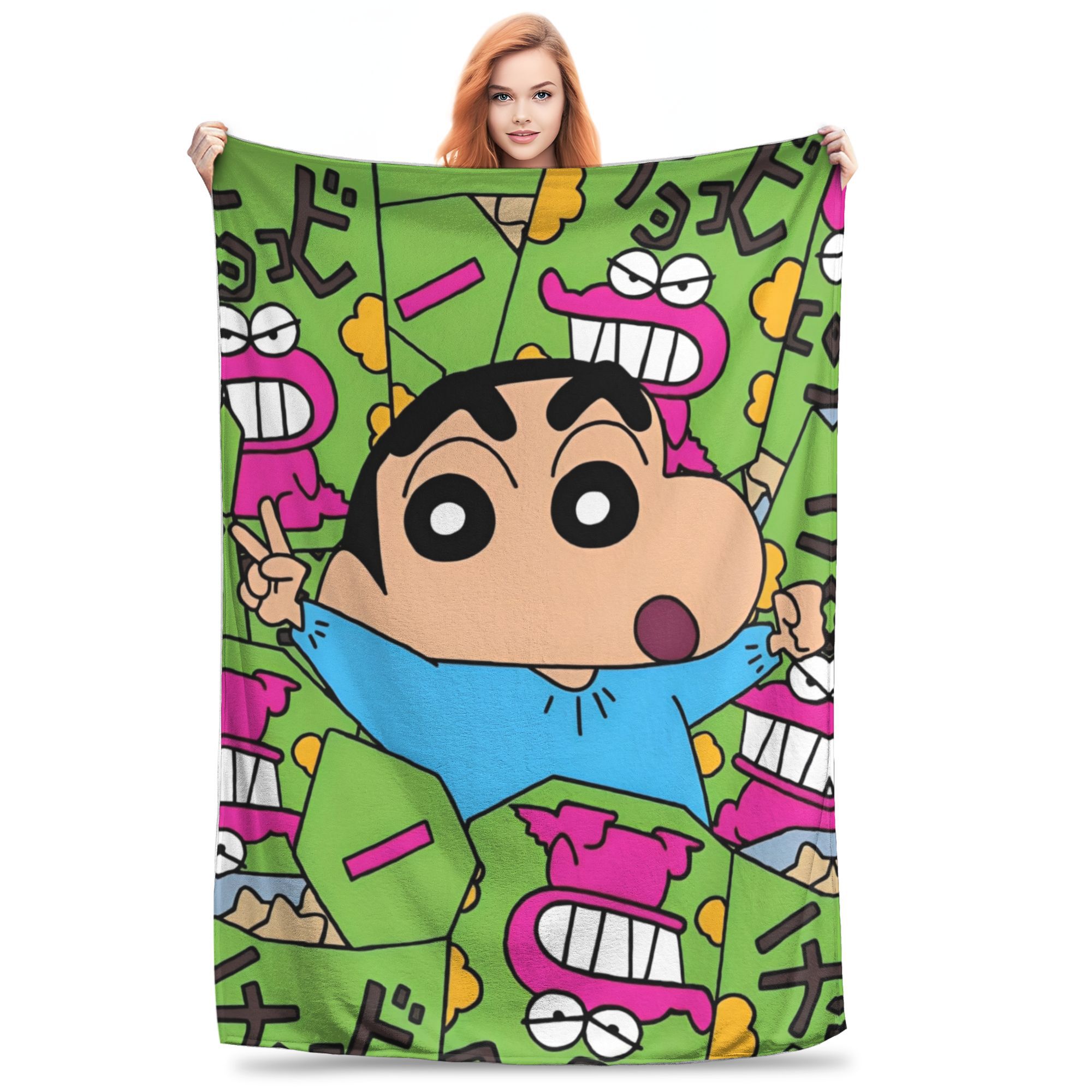

Crayon Shin-chans Cartoon Anime Print Blanket For Men Women Cozy Soft Throw Blankets for Sofa 50x60 Inches Multi-size 75x90cm