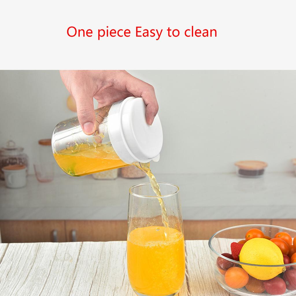 Plastic Measuring Cup with Lid V-shaped Spout Mixing Pitcher Easy to Pour