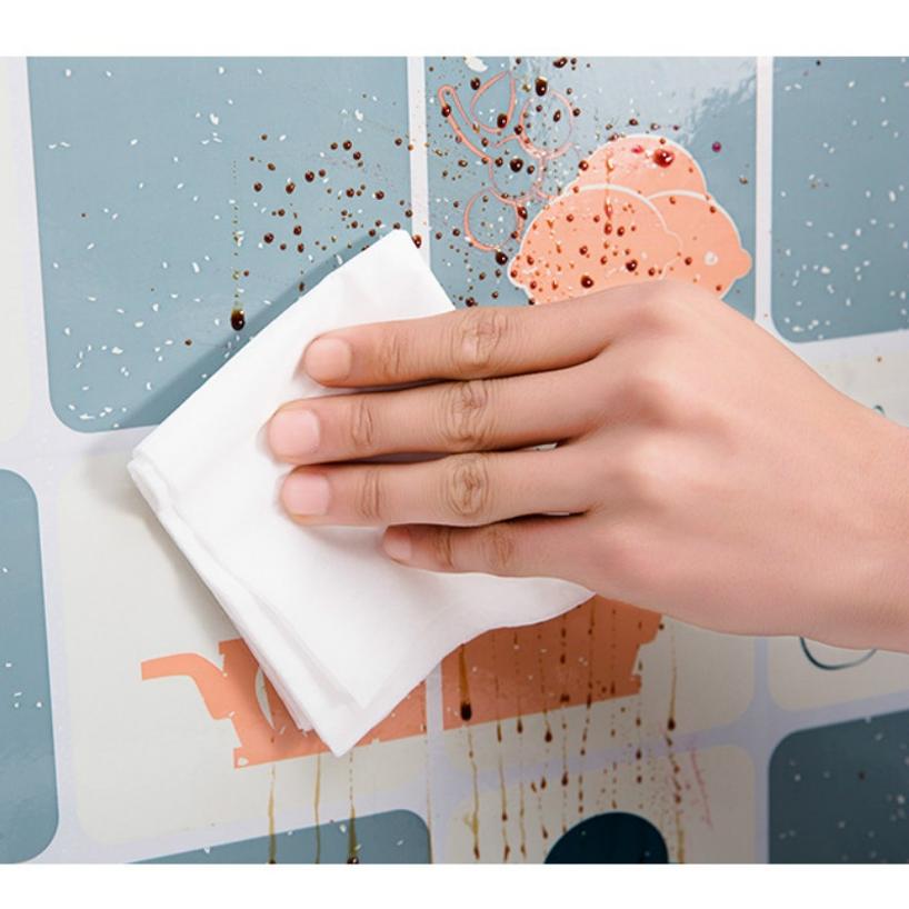 1 Pcs Kitchen Film Wall Stickers Waterproof And Oil Resistant High Temperature Ceramic Tile Stickers