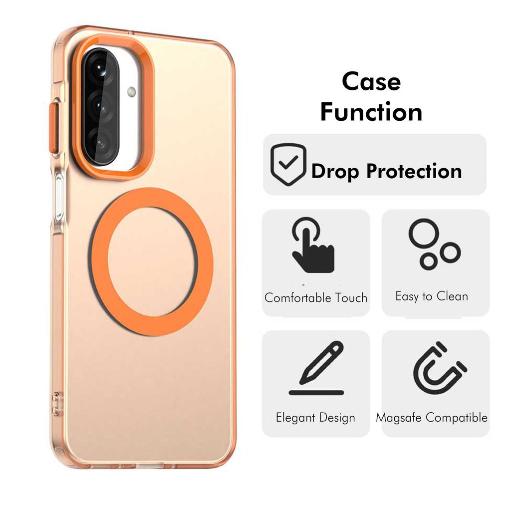 For Samsung Galaxy A17 4G/Galaxy A26 5G/Galaxy A17 5G Magnetic Case with 9H Tempered Glass ENKAY HAT PRINCE PC TPU Phone Cover