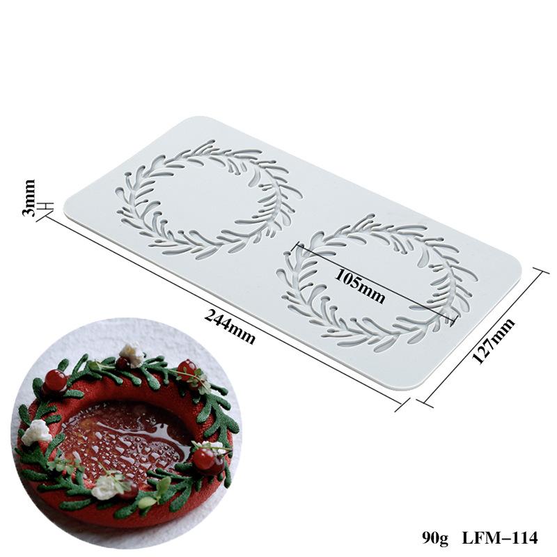 Decorative Lace Mat Sugar Craft Fondant Cake Molds Flower Leaf Shape Silicone Fondant Molds Chocolate Mold For Sugar Craft /Gum+
