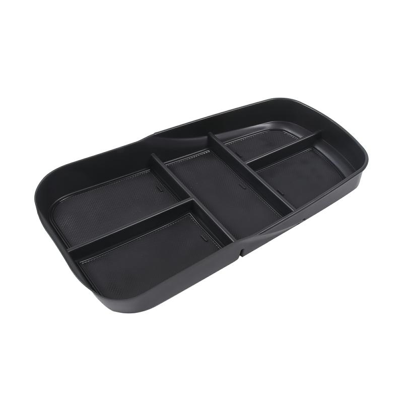 ABS Black For Mercedes Benz EQE EQS Car Center Console Storage Box Telephone Tray Organizer Organizes Car Interior Accessories