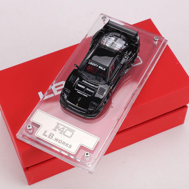 AAYO1 SM 1:64 F40 Supercar LBWK modifiziertes offenes Legierungs-Miniatur-Simulationsauto-Modell, Sammlerstück, Ausstellungsstück, echt auf Lager