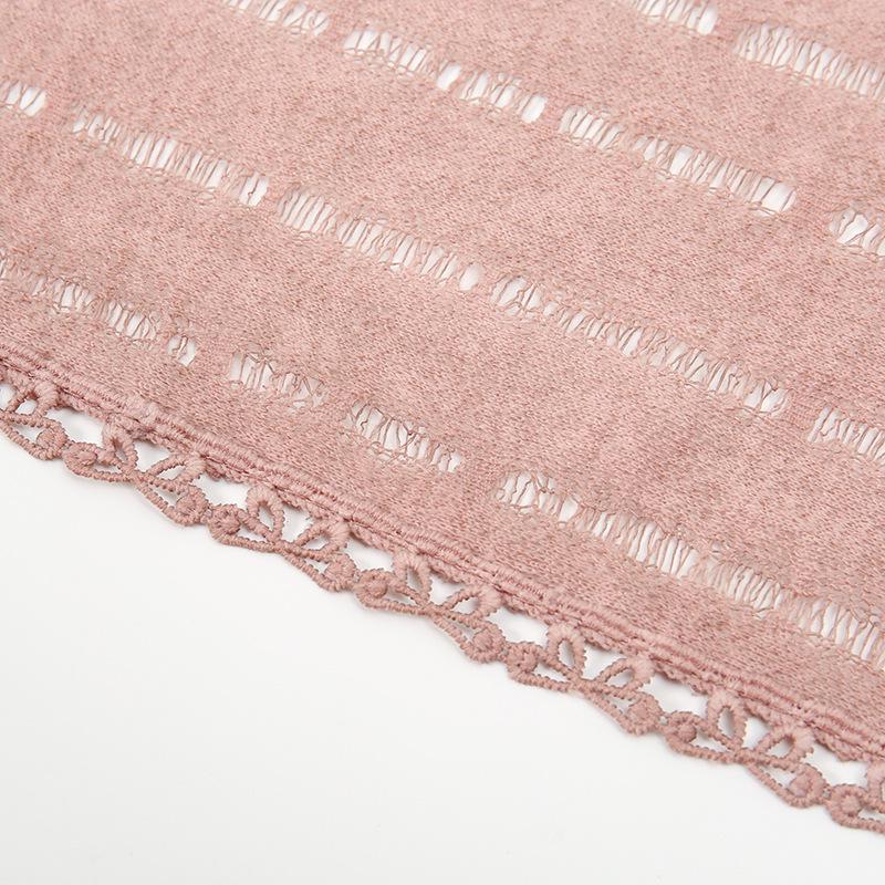 2025 Japanischer Retro Nackenschutzschal: Warme, vielseitige Seide mit Spitze, Baumwoll-Leinen-Mischung für Frühling und Herbst.