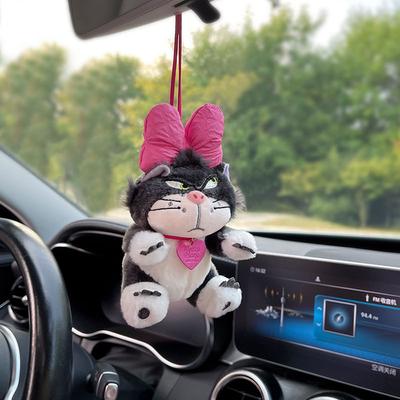 New Cute Lucy Cat Car Pendant Rearview Mirror Pendant Bag Pendant Panda Home Ornaments Car Accessories Interior Decorati