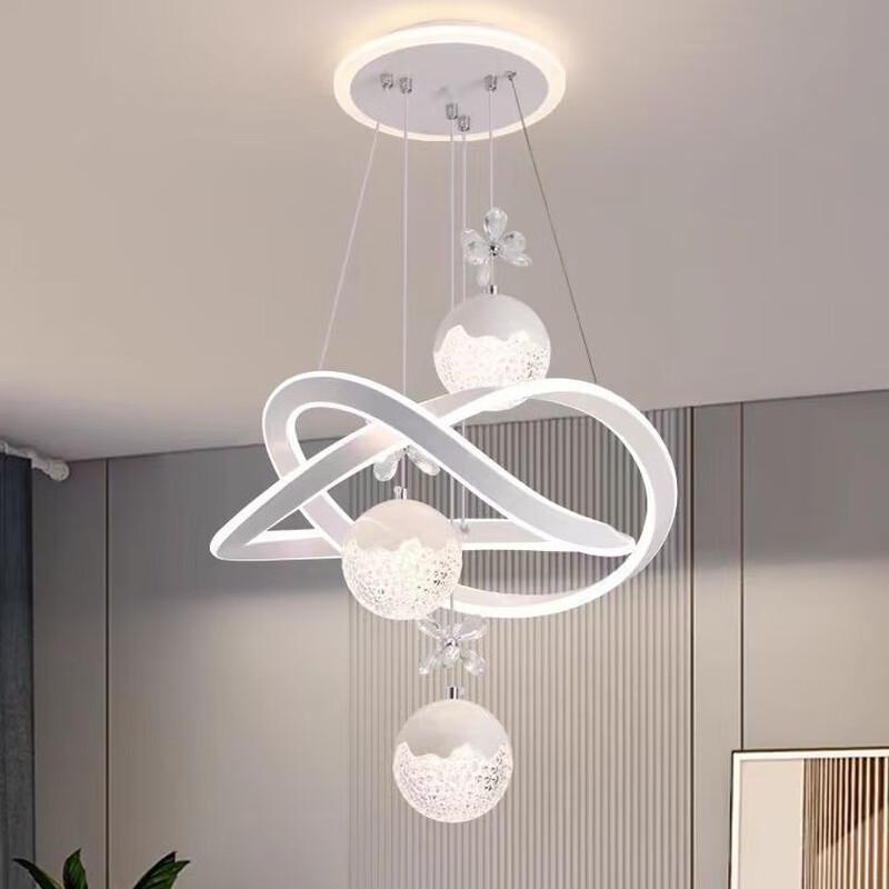 Shengbai Dimmable Round Crystal Dining Room Chandelier