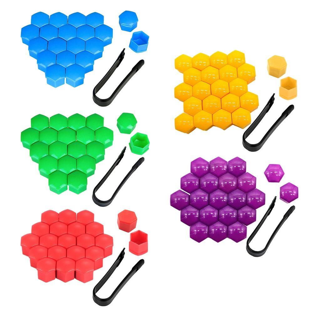 

40 шт., 17 мм, колпаки на колеса автомобиля, 5 цветов, защитные чехлы, колпачки для VW/гольфа/автомобильных аксессуаров