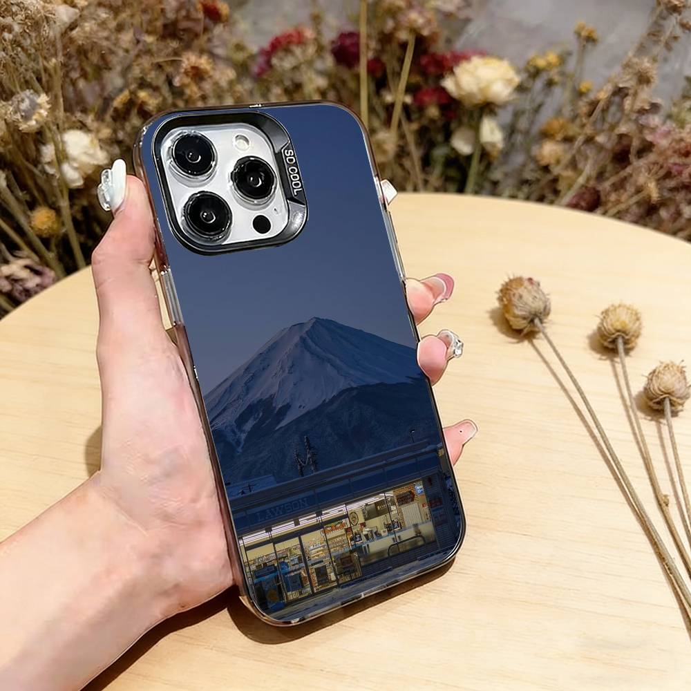 

Japanese Tokyo City Phone Case For iPhone 17,16,15,14,13,12,11 Plus,Pro Max,XS,Colorful Silver Black Cover iPhone16e