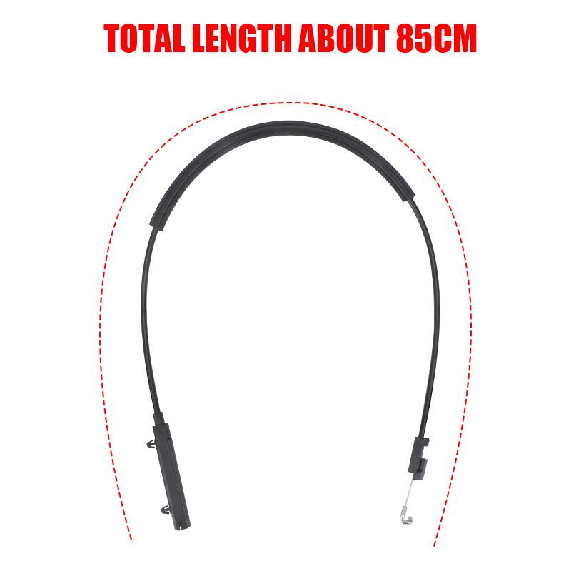 Car Bonnet Hood Release Cable RHD Right Hand Drive Black Bonnet Telease Cable For VW Golf Mk7 13-18 VW Passat 15-18 5G2823531D