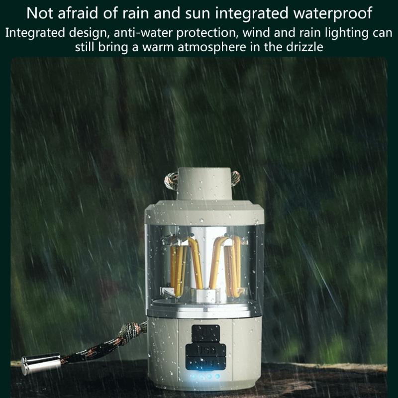 Desktop Camping Tent Lights Waterproof Hanging Camping Lanterns Flashlight Atmospheres Light Rechargeable For Outdoor