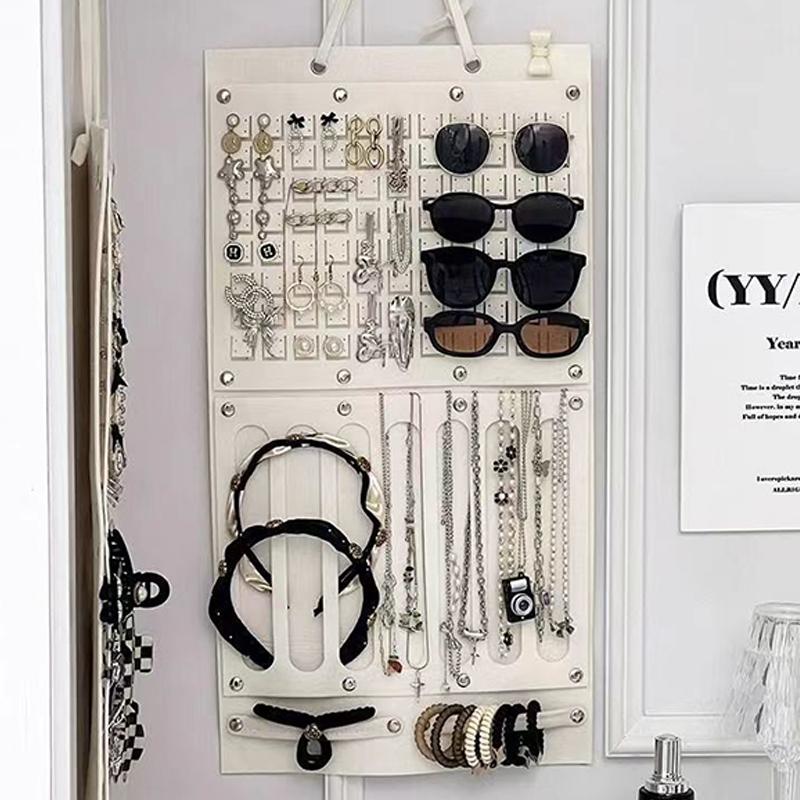 Large Capacity Hair Clip Hairband Holder Wall Hanging Earrings Necklace Storage Hanger Space Saving Organizer Wall Decor