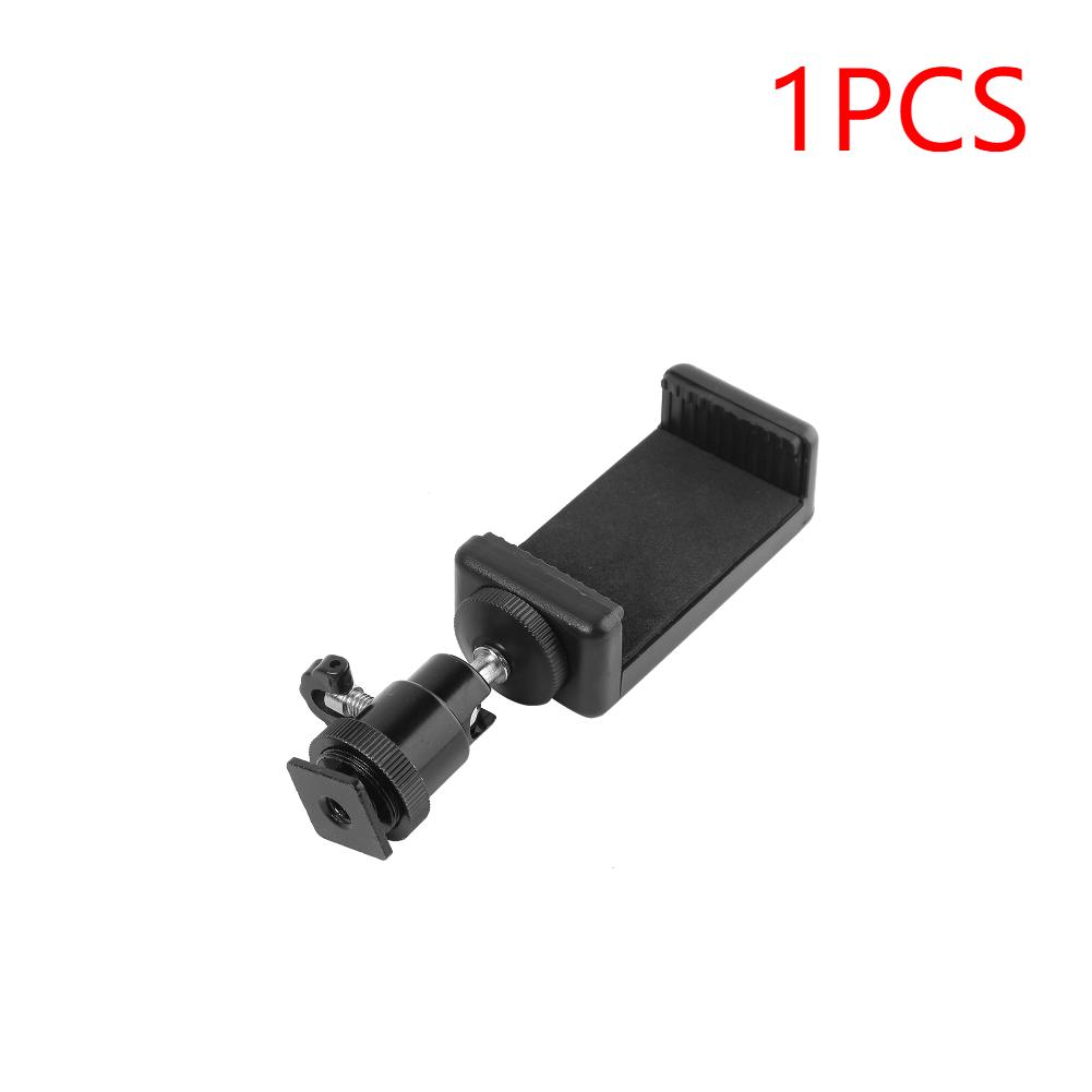 Universal Moblie Phone Clip Bracket Holder Mount 1/4 Screw Hot Shoe Phone Clip Tripod Monopod Stand for iPhone Samsung Xiaomi