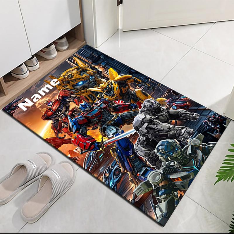 Custom Name Transformers Printed Carpet, for Office Chair Living Room Bedroom Kitchen Room Decor Gifts.