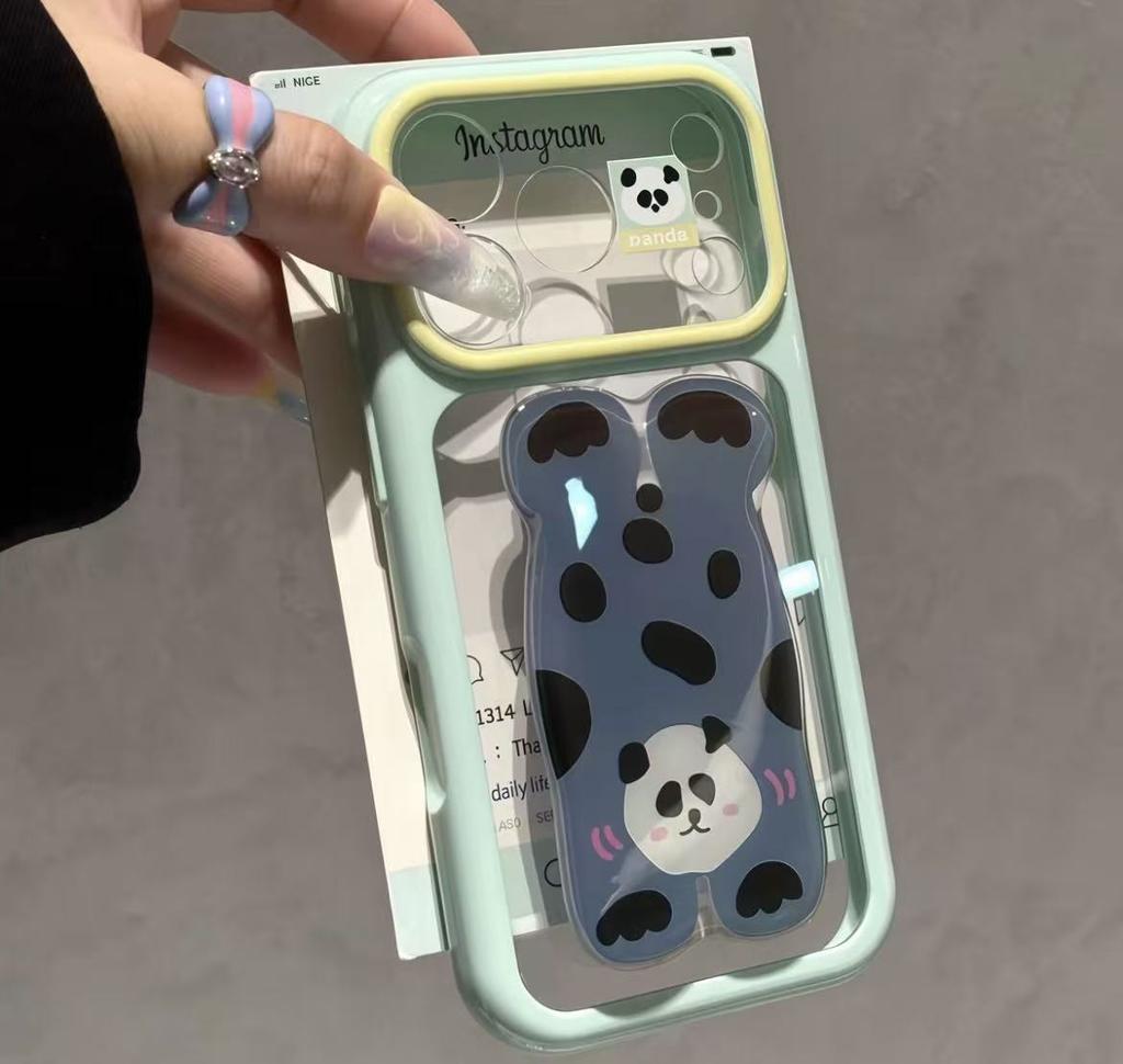 Small animal collection double bracket second change apple 11promax for iphone11 transparent dopamine star shell