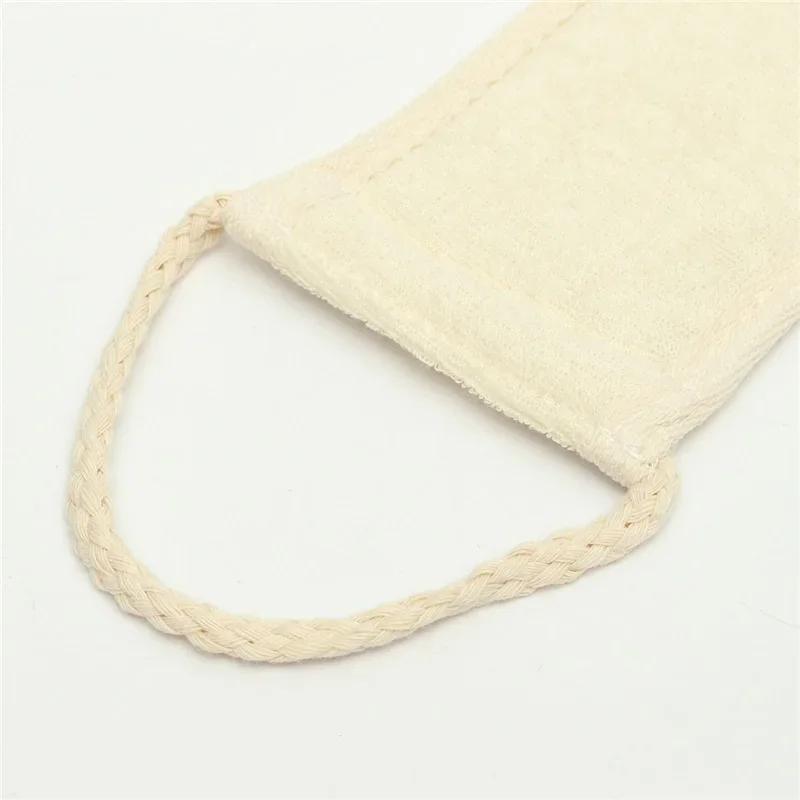 Natural Loofah Back Scrubber Exfoliating Massage Sponge Bath Shower Soft Unisex Body Skin Cleaning Tool Strap