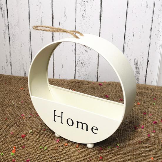 Vaso de parede suspenso autônomo montado na parede 3 cores metal redondo vaso de parede para casa