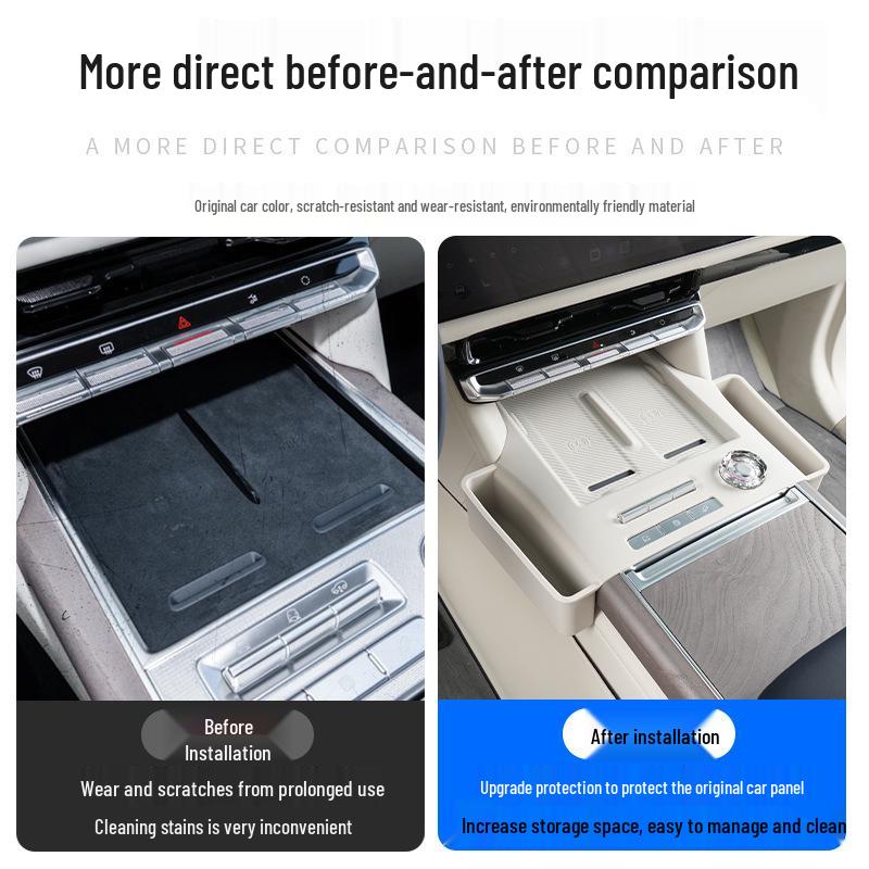 Silicone Cup Holder Pad for Zeekr 9X: Wireless Charging & Interior Car Accessory