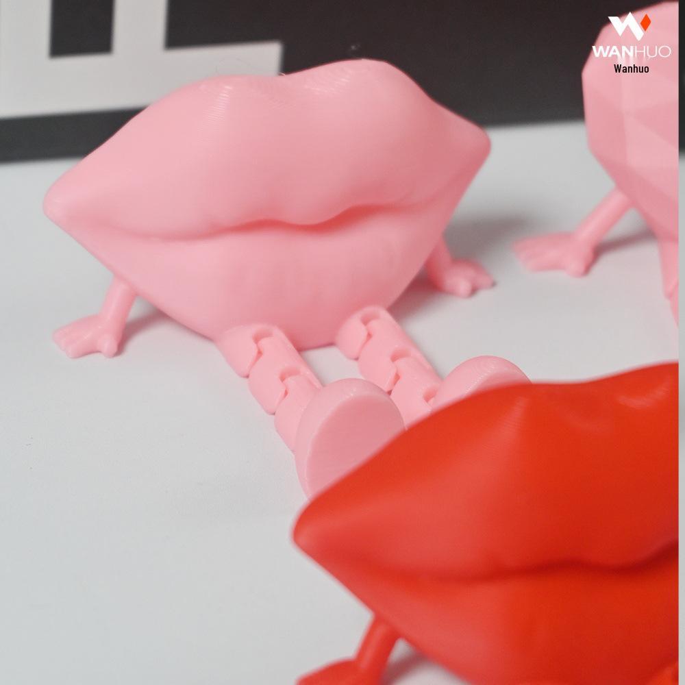 Valentine's Day 3D Printed Mini Lip Doll Ornament Gift