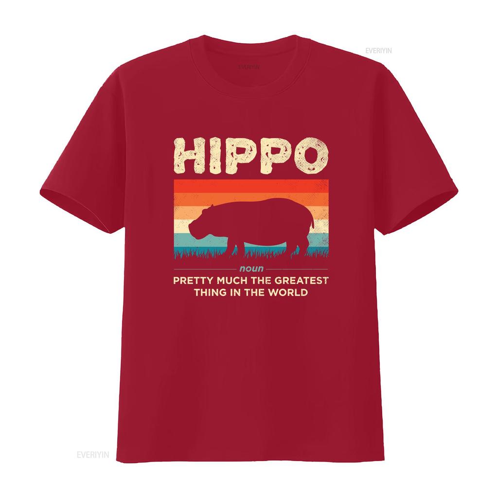 Funny Hippo Definition Hippopotamus Vintage Retro T Shirt Cute Hippos Costume African Wildlife Animals Lover Zoo Trip vintage