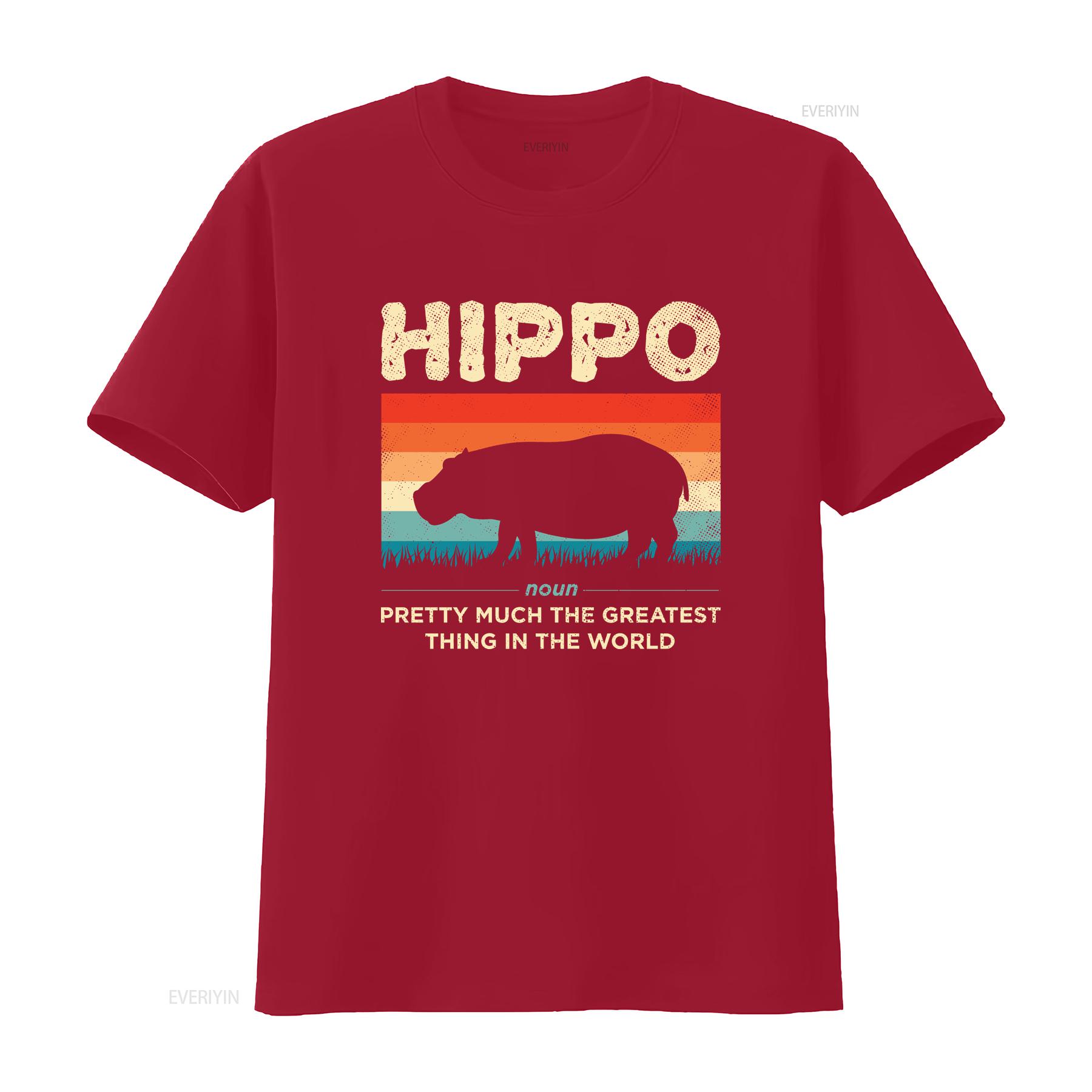 Funny Hippo Definition Hippopotamus Vintage Retro T Shirt Cute Hippos Costume African Wildlife Animals Lover Zoo Trip vintage S
