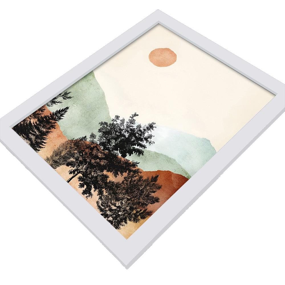 3 Stück/Set Landschaftskunst Ölgemälde Leinwand mit Holzrahmen Wanddeko Haus Zimmer Dekorationen
